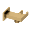 Abacus Emotion Square Wall Outlet & Holder Brushed Brass