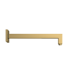 Abacus Emotion Square Fixed Wall Arm 370mm Brushed Brass Effect