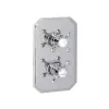 Eastbrook Concealed Traditional Thermostatic Twin Shower Valve - Chrome