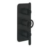 Crosswater Union 3 Handle Trimset Lever Matt Black