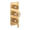 Crosswater Union 3 Handle Trimset Lever Union Brass