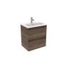 Saneux UNI 50cm 2 drawer wall mounted unit - English Oak