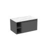 Saneux UNI 80cm Kit - 60cm 1 Drawer wall mounted unit & 20cm Spacer - Matt Anthracite