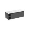 Saneux UNI 120cm Kit - 100cm 1 Drawer wall mounted unit & 20cm Spacer - Matt Anthracite