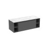 Saneux UNI 120cm Kit - 80cm 1 Drawer wall mounted unit & 2 x 20cm Spacers - Matt Anthracite