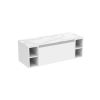 Saneux UNI 120cm Kit - 80cm 1 Drawer wall mounted unit & 2 x 20cm Spacers - Matt White