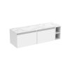 Saneux UNI 140cm Kit - 2 x 60cm 1 Drawer wall mounted unit & 20cm Spacer - Matt White