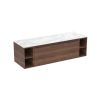 Saneux UNI 140cm Kit - 100cm 2 Drawer wall mounted unit & 2 x 20cm Spacers - English Oak