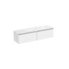 Saneux UNI 160cm Kit - 2 x 80cm 1 Drawer Wall Mounted Unit - Matt White