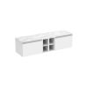 Saneux UNI 160cm Kit - 2 x 60cm 1 Drawer wall mounted unit & 2 x 20cm Spacers - Matt White