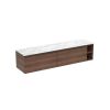 Saneux UNI 180cm Kit - 2 x 80cm 1 Drawer wall mounted unit & 20cm Spacer - English Oak