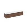 Saneux UNI 200cm Kit - 2 x 100cm 1 Drawer Wall Mounted Unit - English Oak