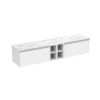 Saneux UNI 200cm Kit - 2 x 80cm 1 Drawer wall mounted unit & 2 x 20cm Spacers - Matt White