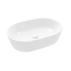 Abacus Architectura Oval Counter top Washbowl Ceramic White Alpin 