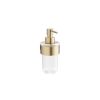 Crosswater Velo Round Soap Dispenser-Brushed Brass