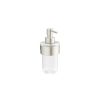 Crosswater Velo Round Soap Dispenser-Brushed Stainless Steel