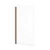 Abacus One Part Bath Screen - Brushed Bronze 