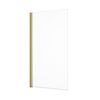 Abacus One Part Bath Screen - Brushed Brass