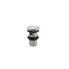 Saneux 1 1/4" round clicker slotted waste - Brushed Nickel