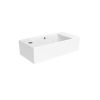 Saneux MATTEO 51x25cm washbasin left tap hole - Gloss White