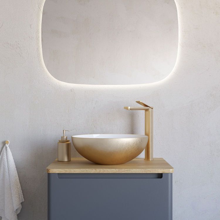 Crosswater Circus Brushed Brass Countertop Basin