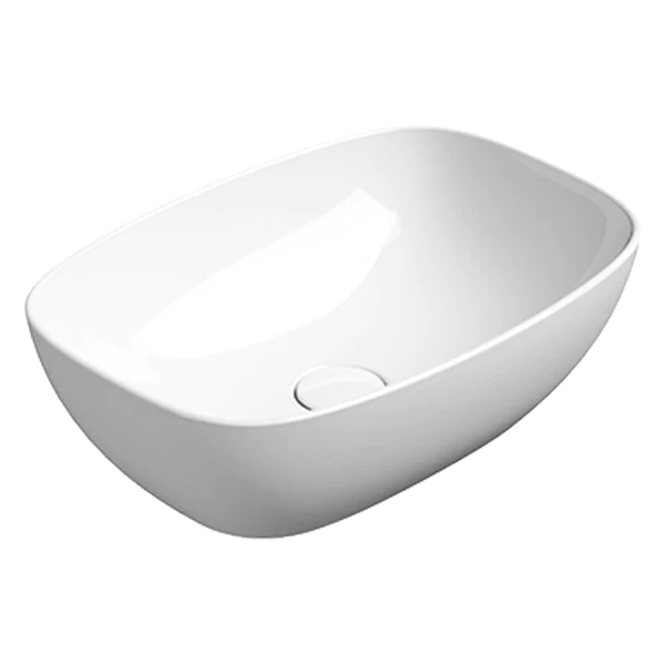 GSI Nubes 50 Curved Rectangular Countertop Washbasin