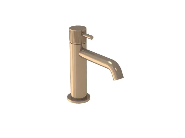 Saneux COS Basin mixer KIT - w/ Fluted handle - Brushed Bronze (PVD)