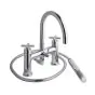 Eastbrook Prado Star 4 Tap Hole Bath Shower Mixer Tap (BSM) with Handset Chrome