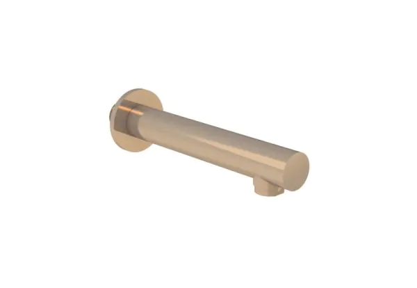 Saneux COS 220mm round bath spout - Brushed Bronze