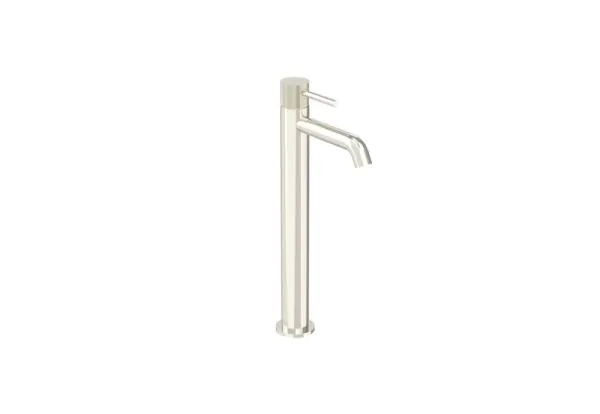 Saneux COS Tall Basin mixer KIT - w/ Knurled handle - Brushed Nickel (PVD)