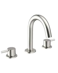 Crosswater MPRO Basin 3 Hole Set Brushed Nickel