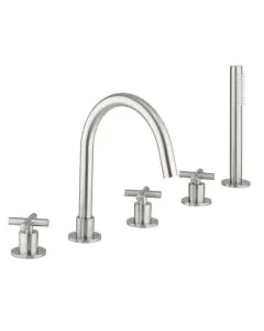Crosswater MPRO Crosshead 5 Hole BSM with Kit Brushed Nickel