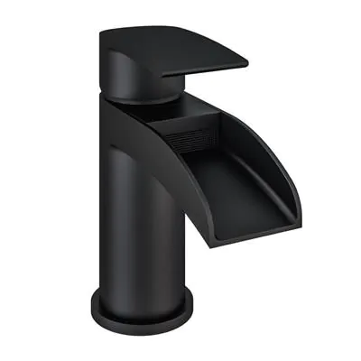 Eastbrook Aston PVD Coated Basin Mono Tap with Waste Matt Black