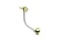 Saneux COS bath filler overflow and clicker waste - Brushed Brass