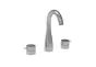 Saneux EDEN 3 piece deck mounted basin mixer - Chrome