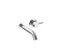 Saneux COS wall mounted 2 plate basin mixer - Chrome