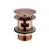 Just Taps pop up bath waste suitable for all free standing baths with encapsulated overflow Brushed Bronze