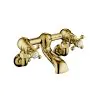 Just Taps Grosvenor Cross Wall Mounted Bath Filler – Polished Gold
