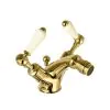 Just Taps Grosvenor Lever Bidet Mixer Tap with Pop Up Waste – Polished Gold