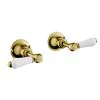 Just Taps Grosvenor Lever 1/2" Wall Valves – Polished Gold