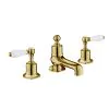 Just Taps Grosvenor Lever 3 Hole Deck Mounted Bath Filler – Polished Gold