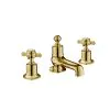 Just Taps Grosvenor Pinch 3 Hole Deck Mounted Bath Filler – Polished Gold
