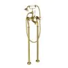 Just Taps Grosvenor Pinch Freestanding Bath Shower Mixer with Kit – Polished Gold