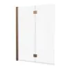 Crosswater Asura Fully Folding Bath Screen Brushed Bronze