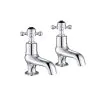 Just Taps Grosvenor Black Cross Bath Taps