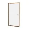 Crosswater Clear 6 Infold Door Brushed Bronze