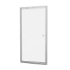 Crosswater Clear 6 Infold Door Brushed Nickel