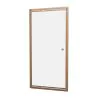 Crosswater Clear 6 Pivot Shower Door with Side Panel Brushed Bronze