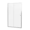 Crosswater Clear 6 Single Sliding Door with Side Panel Chrome