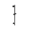 Saneux COS round shower slider rail - Matt Black